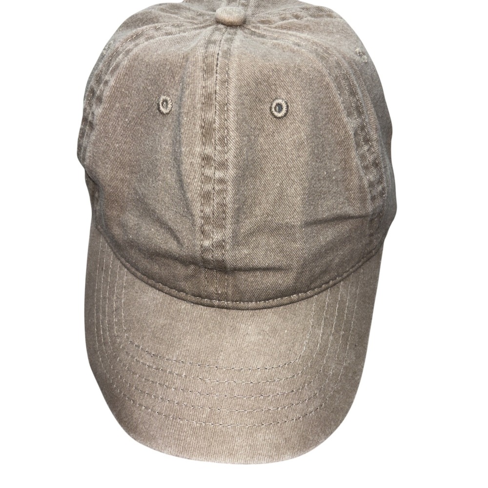 Beige/Tan Cotton Baseball Cap Adjustable Adult Size